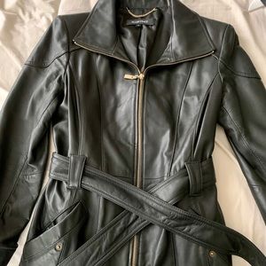 NWOT Ellen Tracy leather jacket.